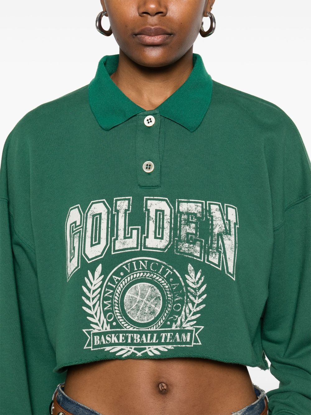 Golden Goose Sweaters Green Cotton