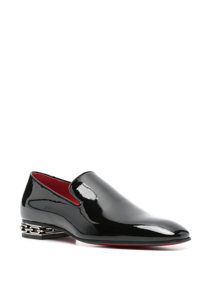 Christian Louboutin Flat Shoes Black Calf Leather