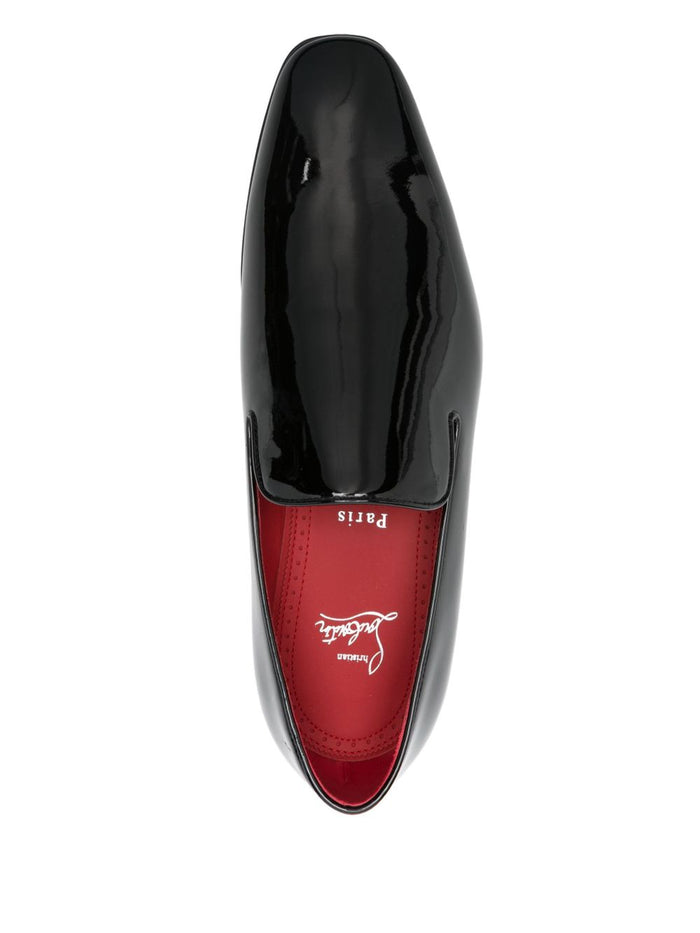 Christian Louboutin Flat Shoes Black Calf Leather