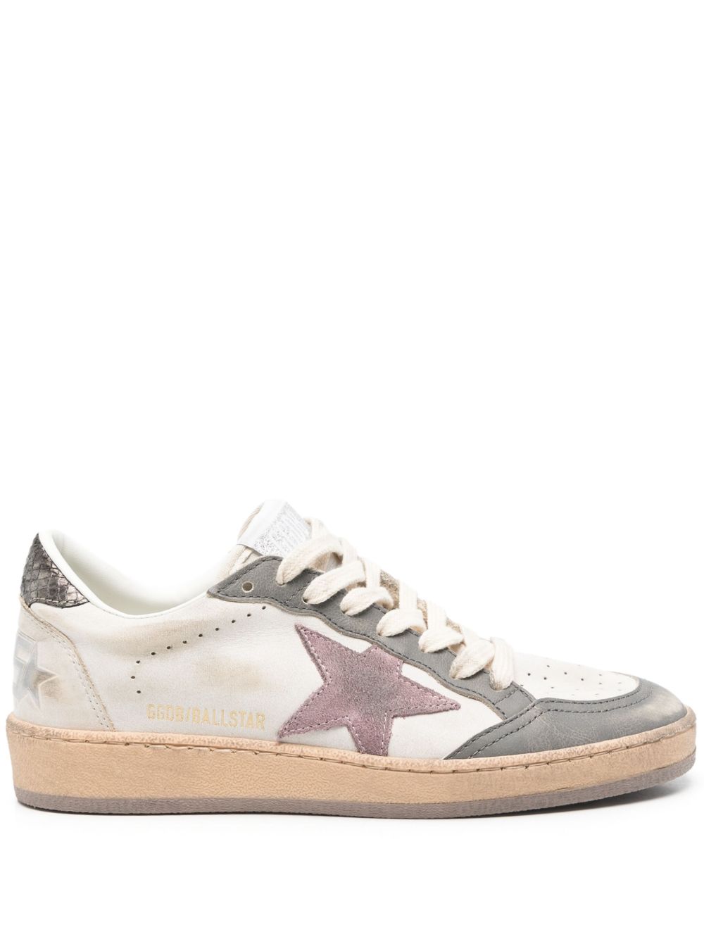 Golden Goose Sneakers Grey Calf Leather