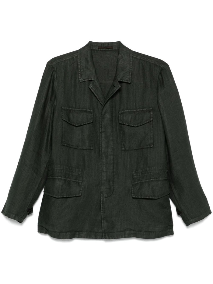 Boglioli Jackets Green Linen