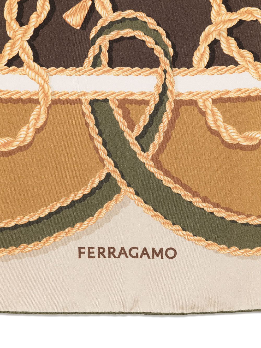 Ferragamo Scarfs Green Silk