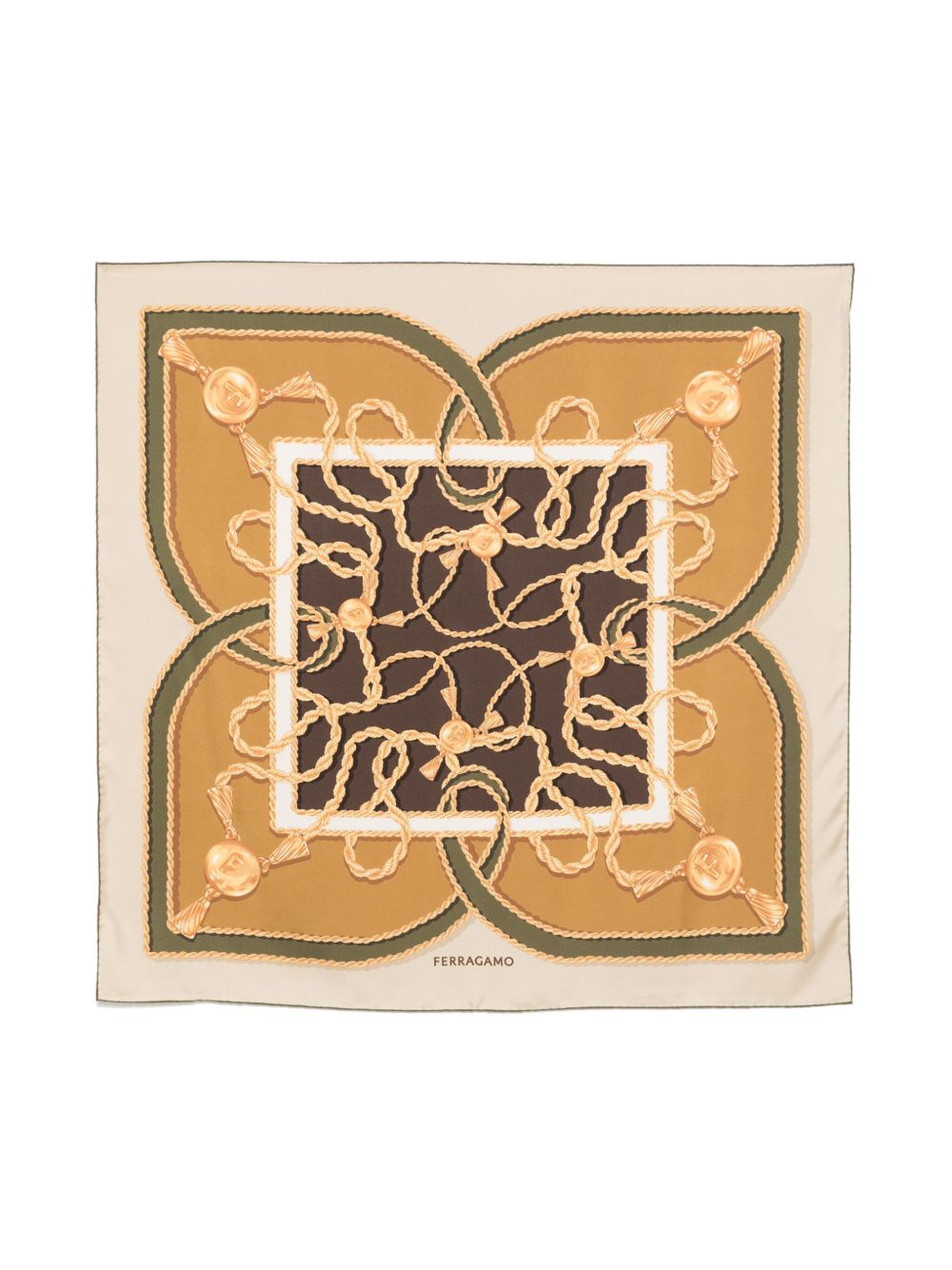 Ferragamo Scarfs Green Silk