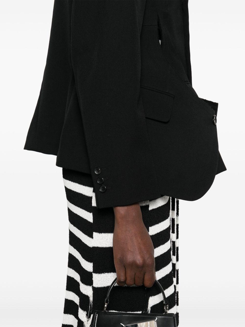 Comme Jackets Black Wool