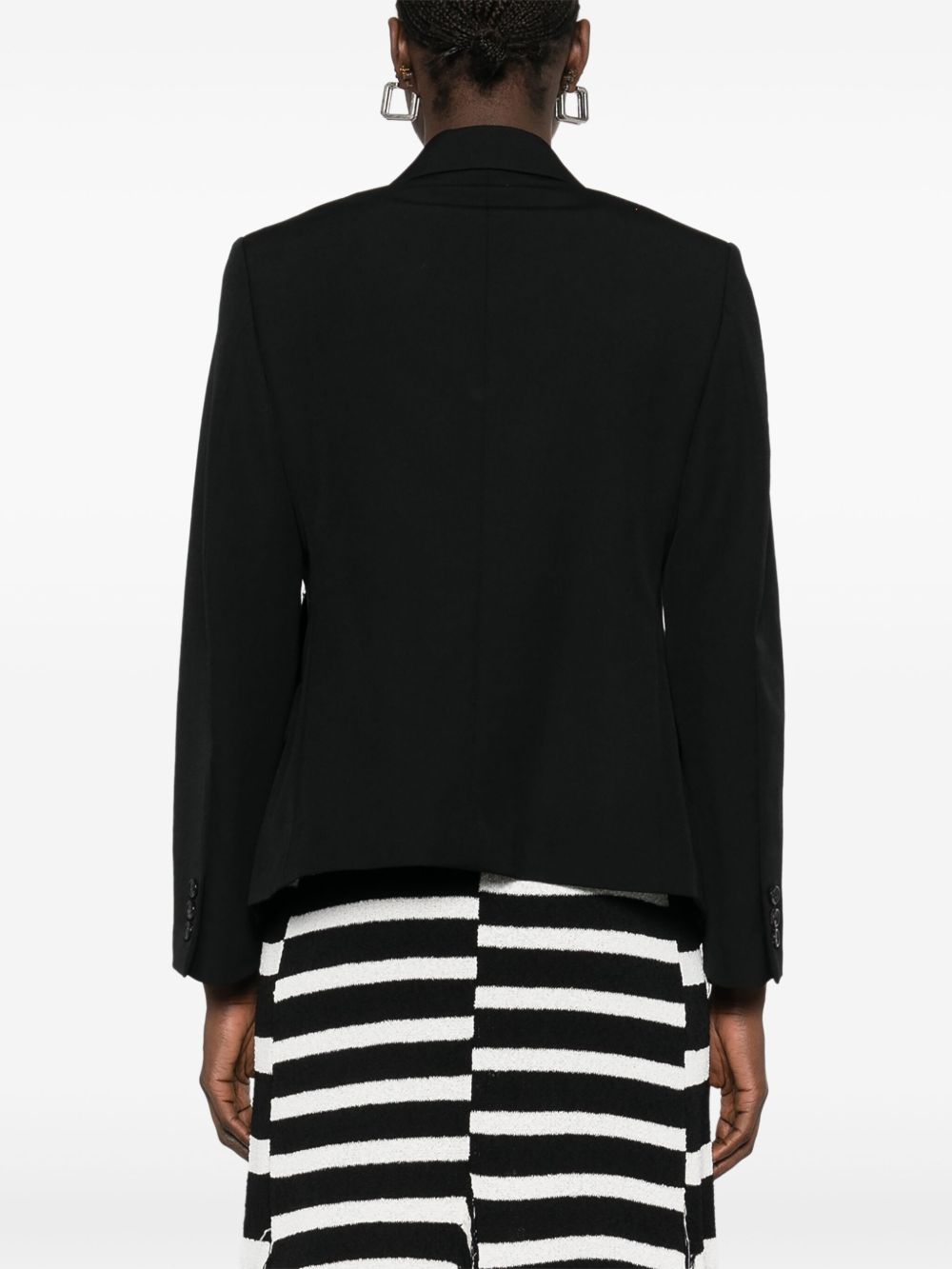 Comme Jackets Black Wool