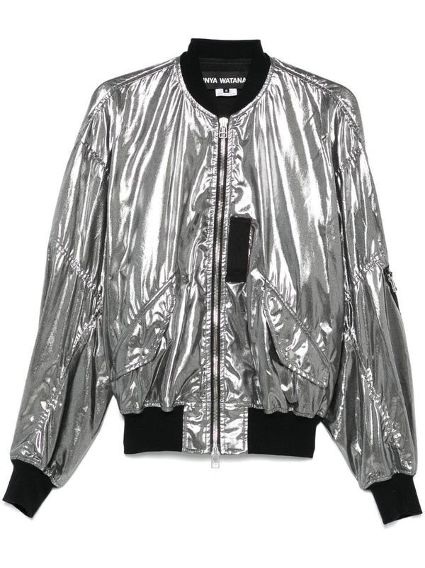 Junya Watanabe Metallic effect bomber jacket