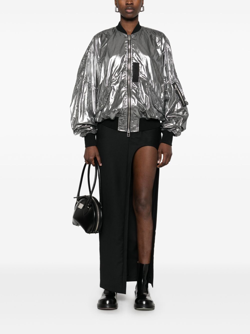 Junya Watanabe Coats Silver Cotton Lining: Polyester