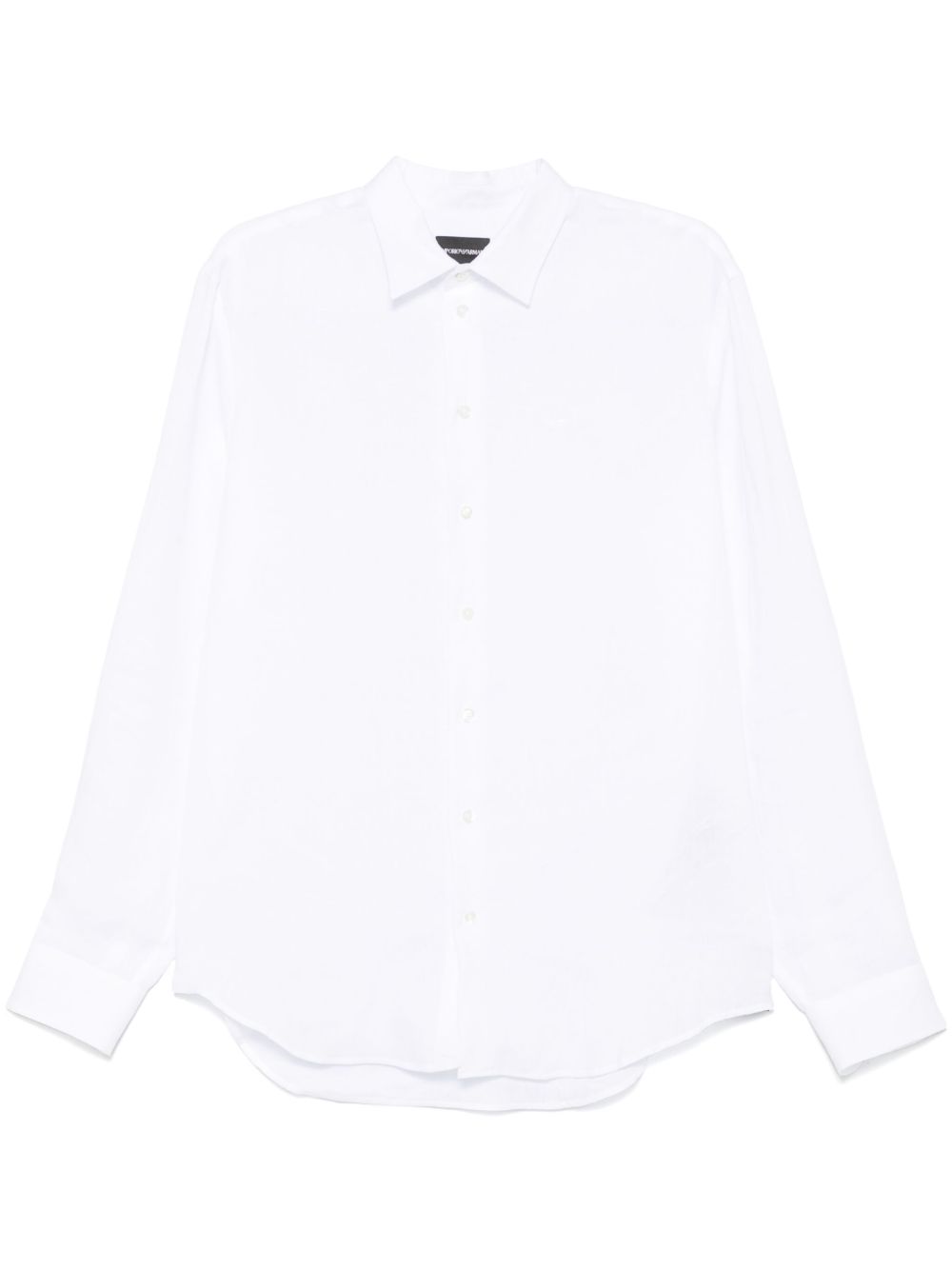 Emporio Armani Shirts Bianco Linen/flax