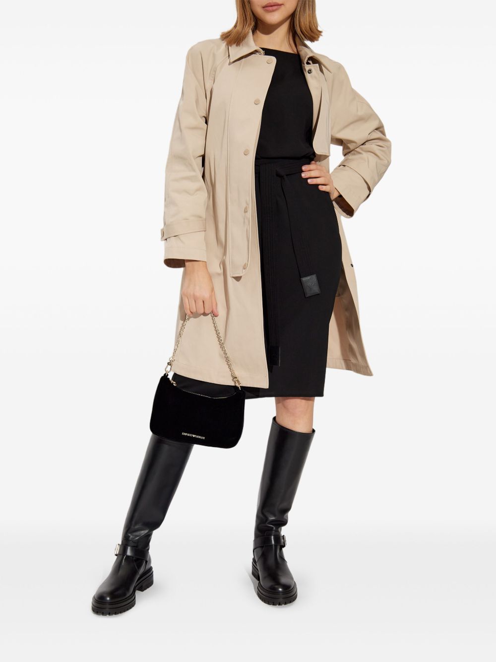 Emporio Armani Coats Beige Outer: Polyester