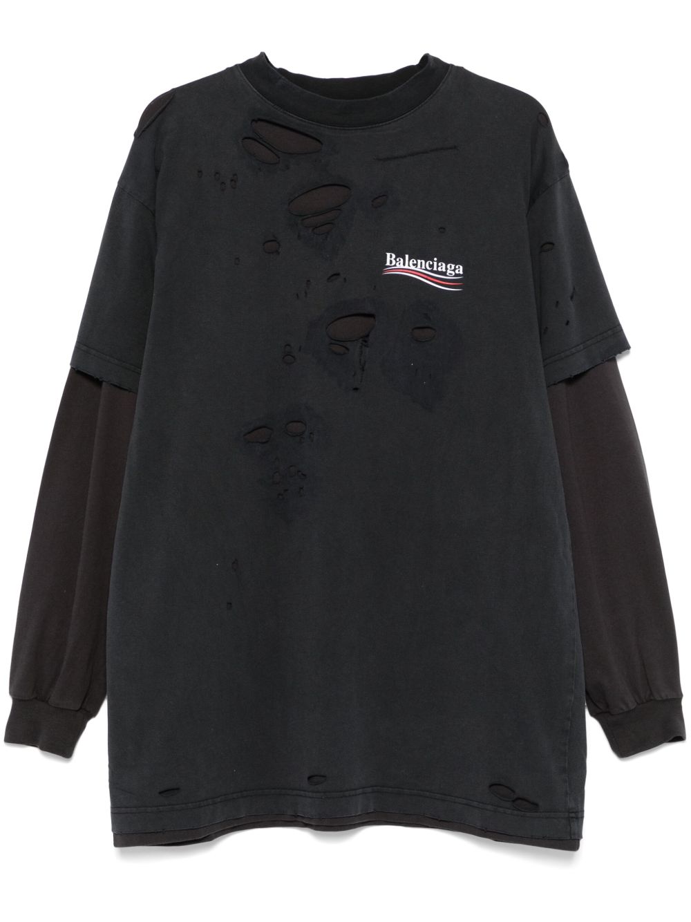 Balenciaga T-Shirts And Polos Black Cotton