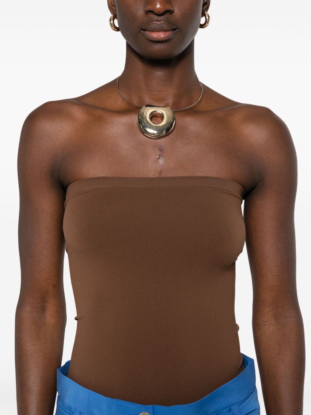 Wolford Top Brown Polyamide Elastane