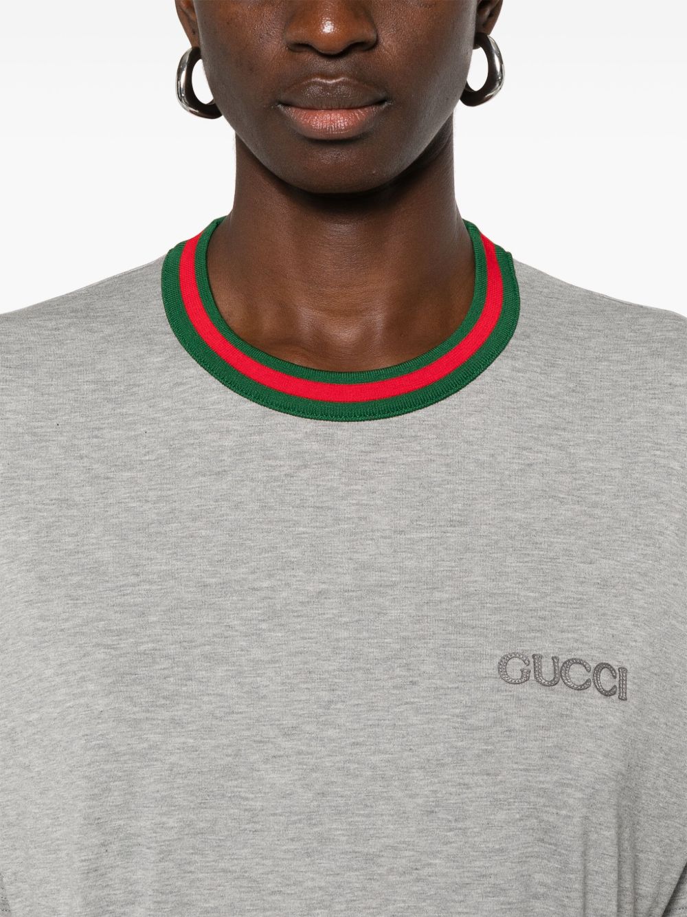 Gucci T-Shirts And Polos Grey Cotton