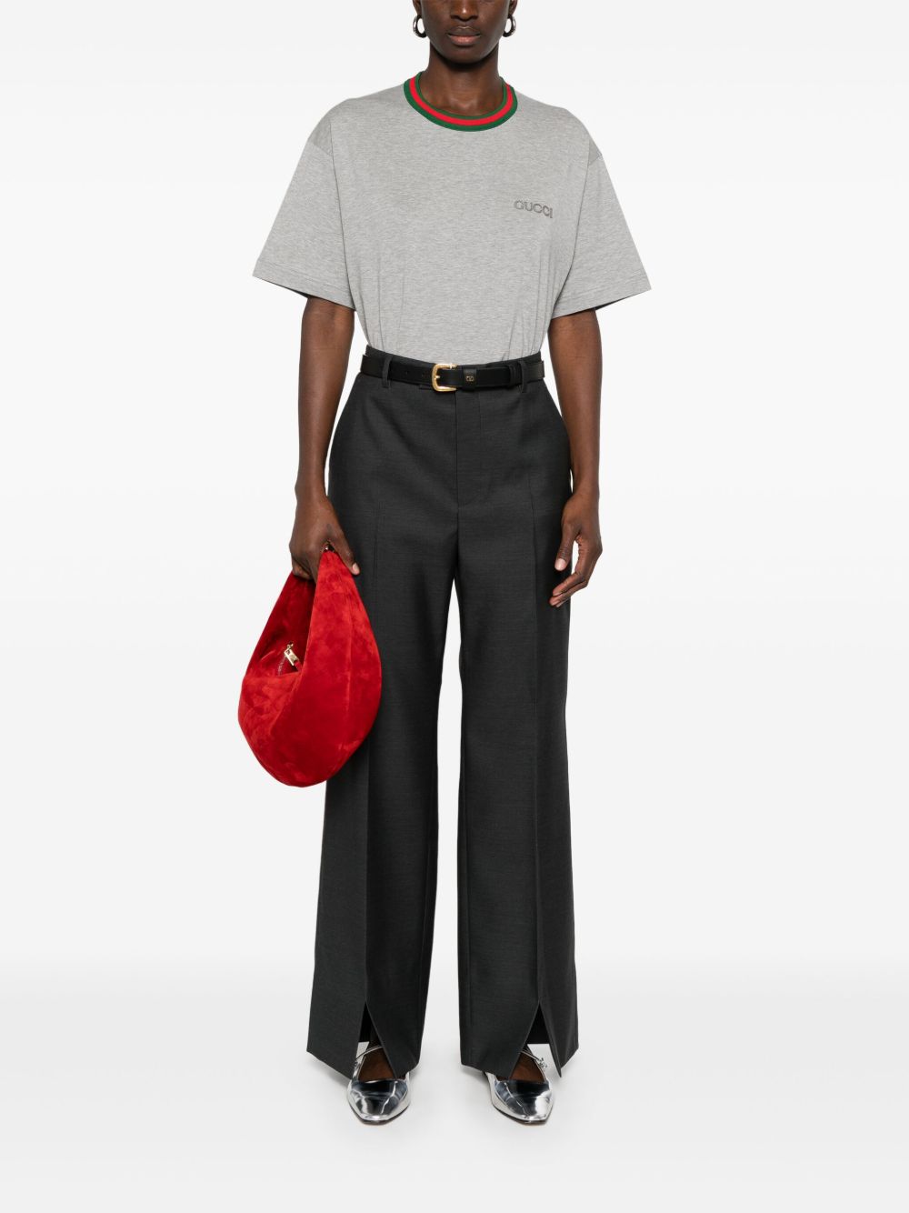 Gucci T-Shirts And Polos Grey Cotton