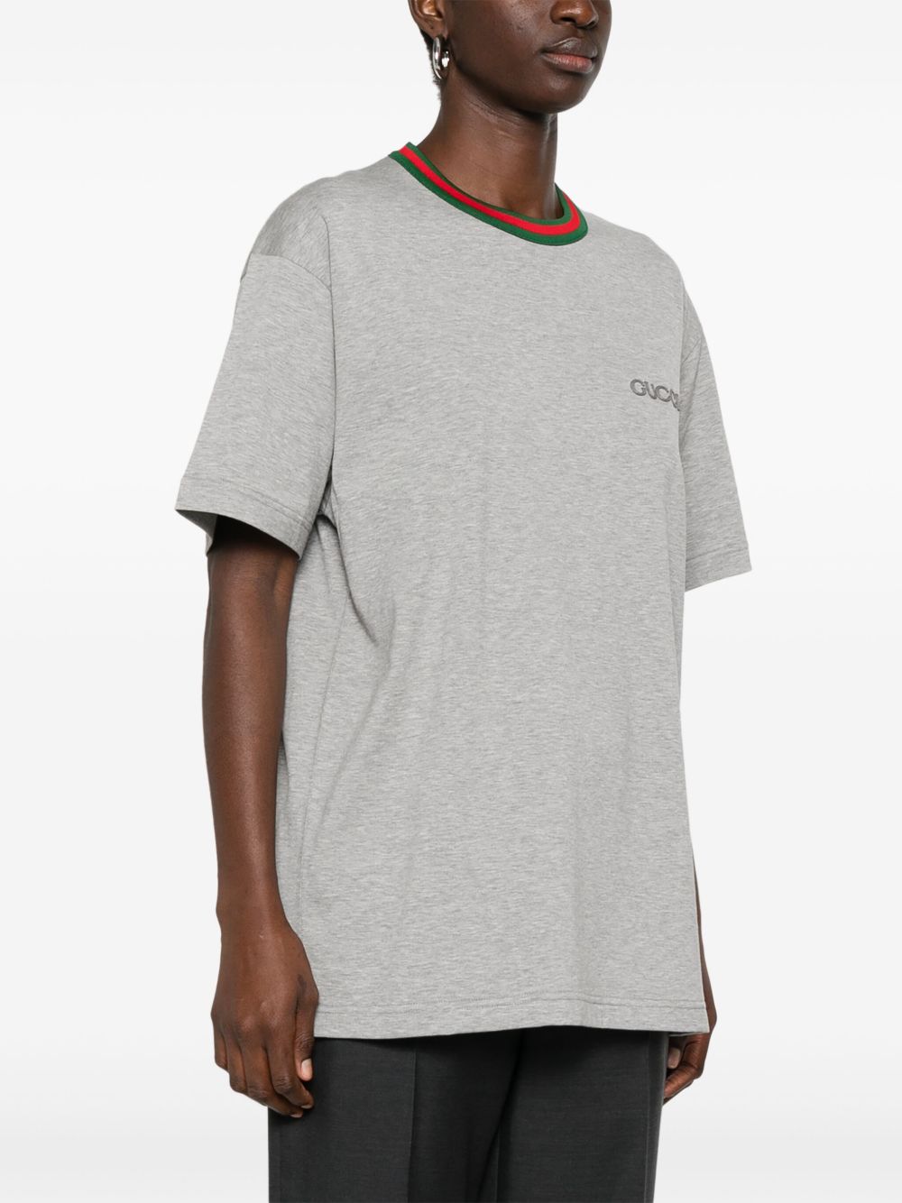Gucci T-Shirts And Polos Grey Cotton