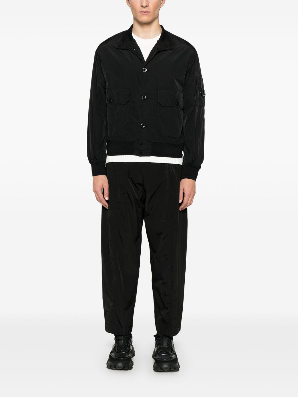 C.p.company Coats Black Polyamide
