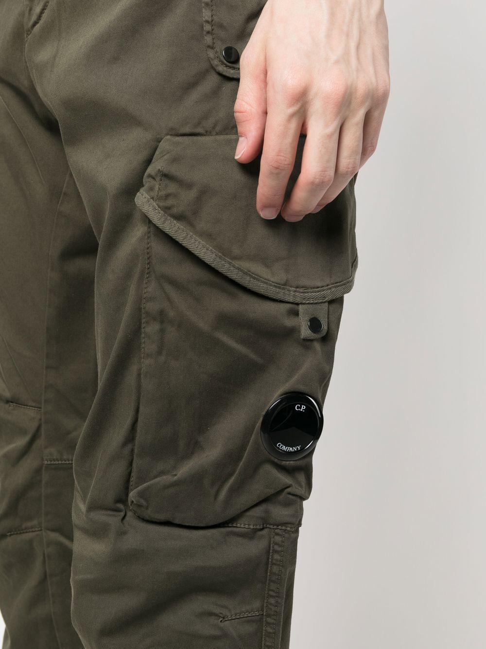 C.p.company Trousers Green Cotton