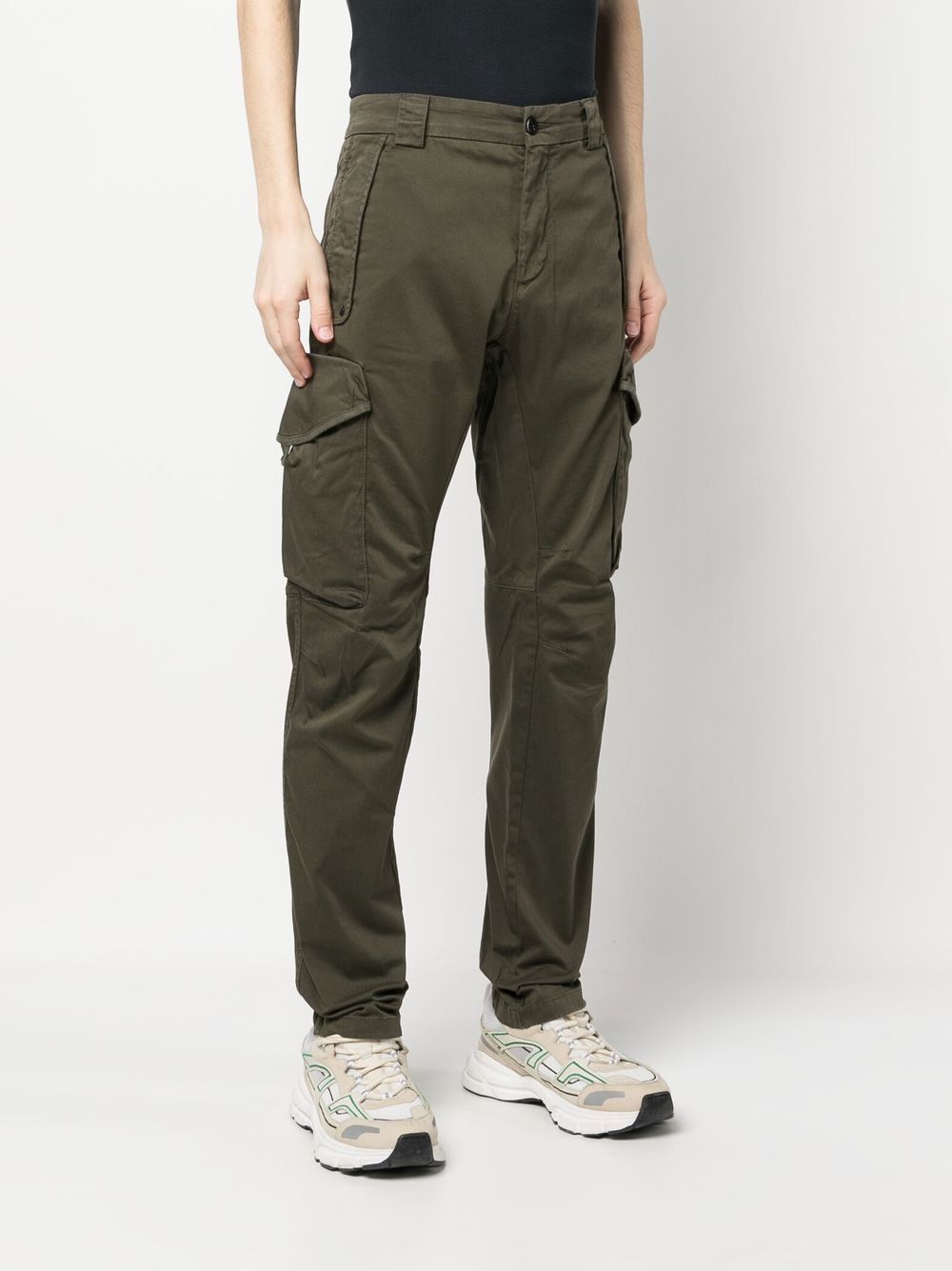C.p.company Trousers Green Cotton