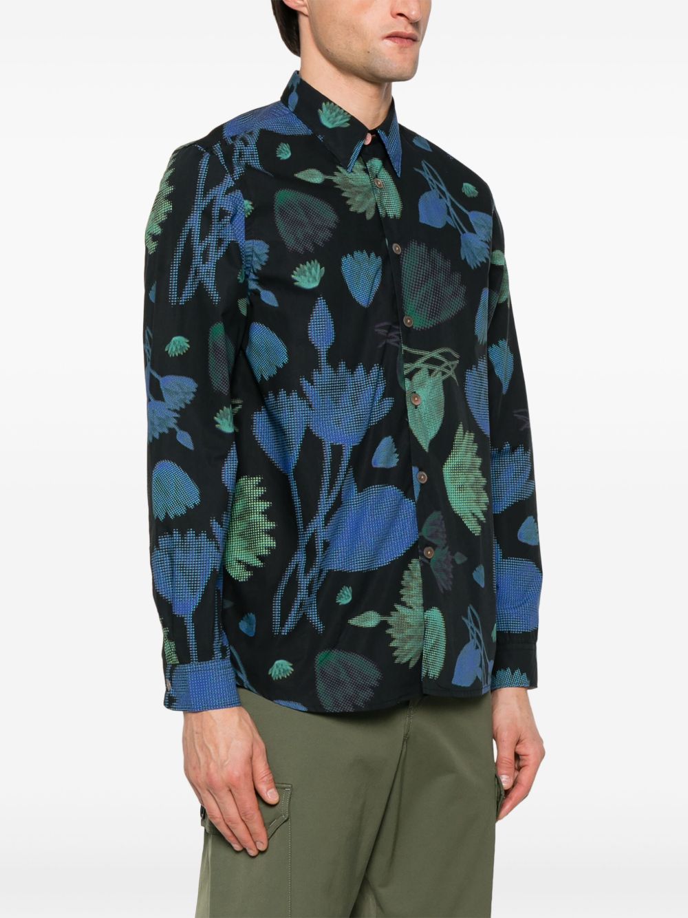 Ps By Paul Smith Shirts Blue Cotton
