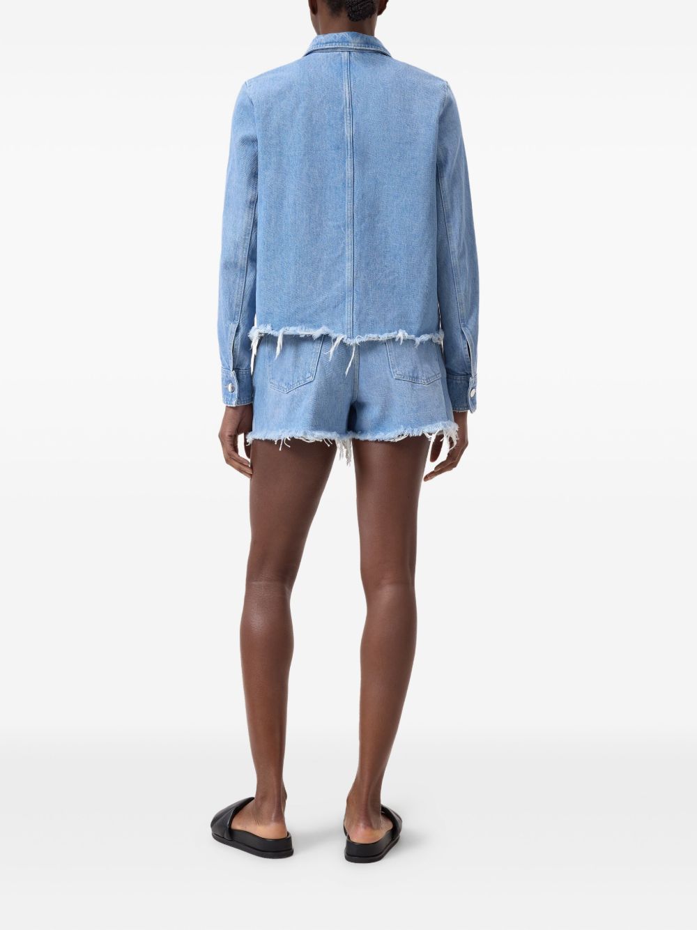 Closed Coats Clear Blue Cotton