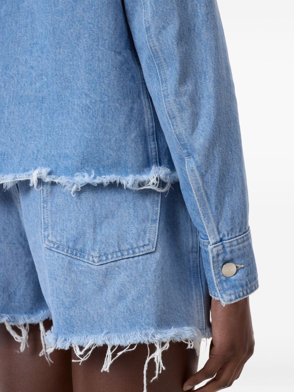 Closed Coats Clear Blue Cotton