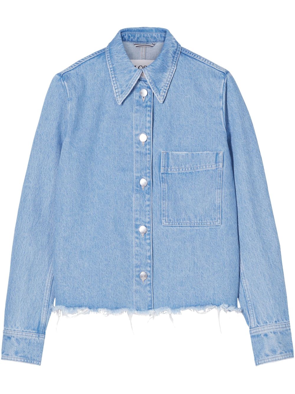 Closed Coats Clear Blue Cotton