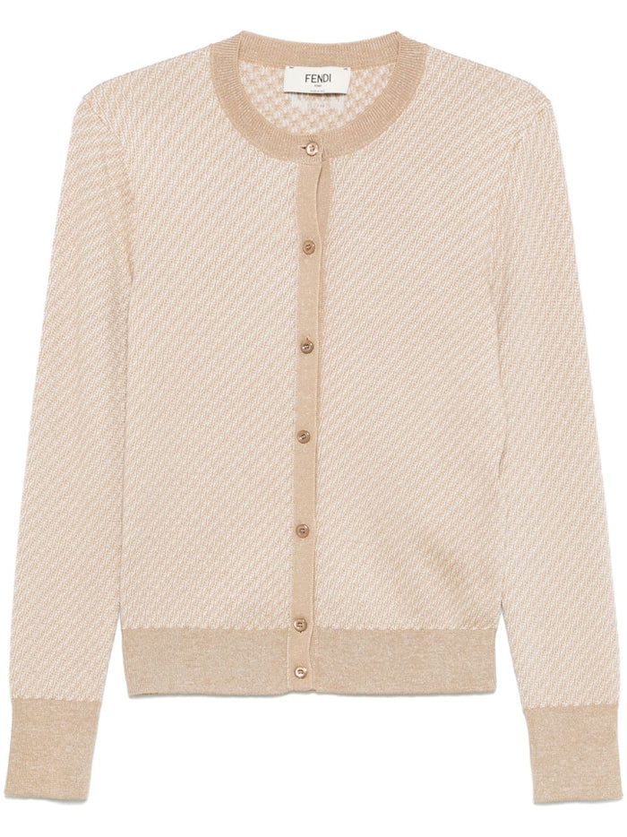 Fendi Sweaters Brown Silk Wool Polyamide