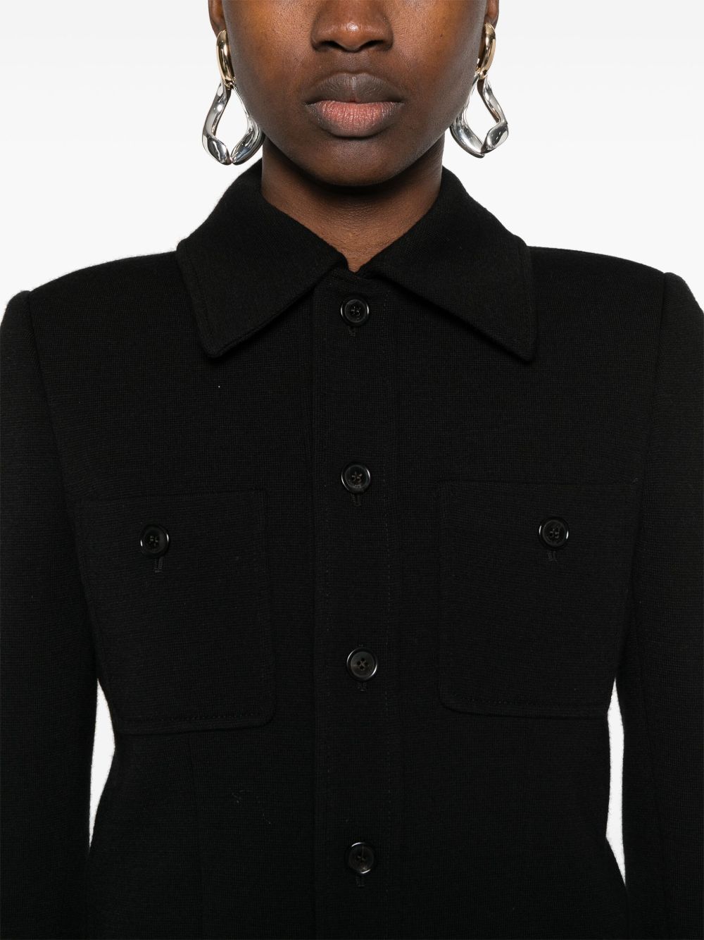 Saint Laurent Jackets Black Outer: Wool