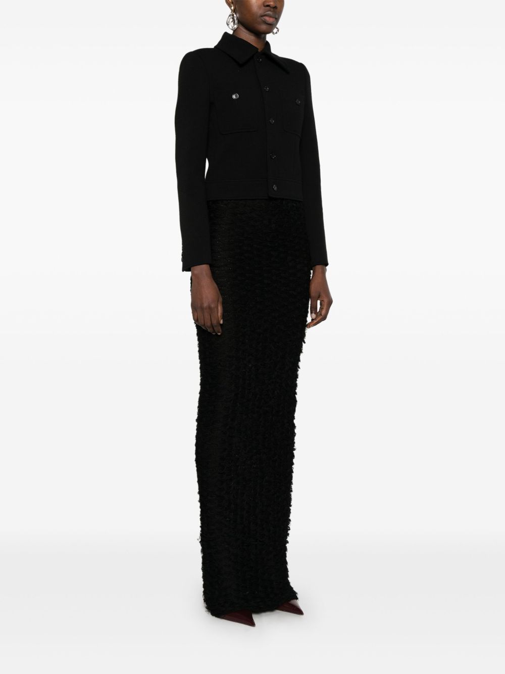 Saint Laurent Jackets Black Outer: Wool