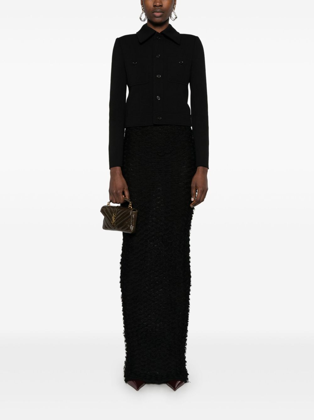 Saint Laurent Jackets Black Outer: Wool