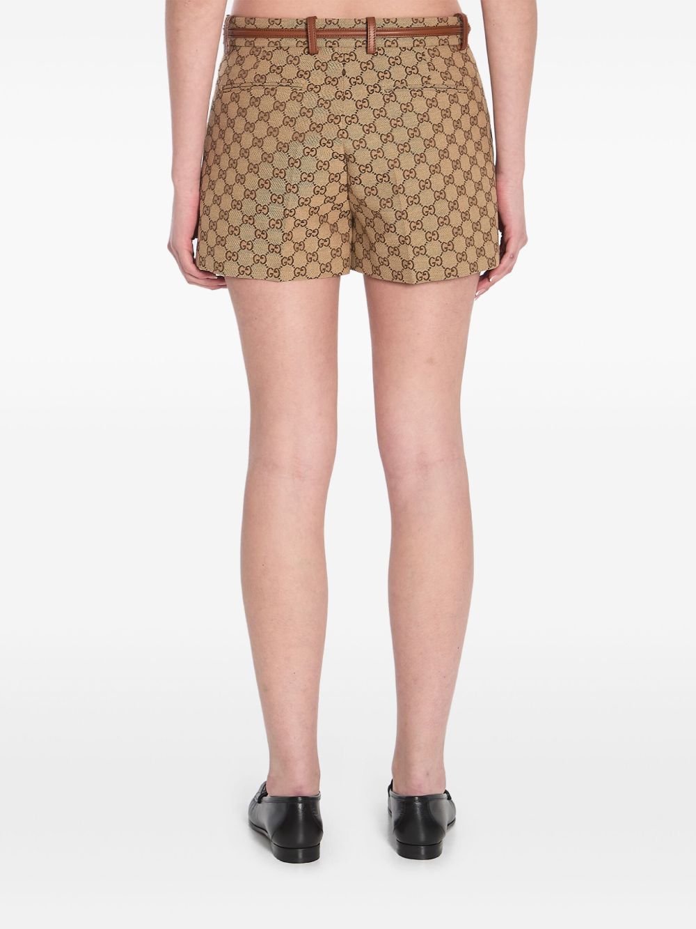 Gucci Shorts Camel Cotton Polyester