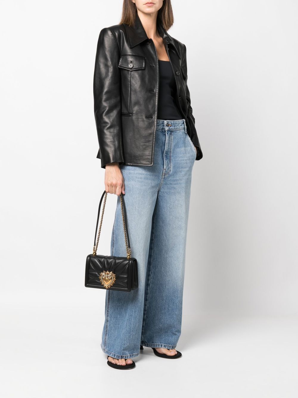 Dolce & Gabbana Bags Black Furs Skins->leather100.0 %