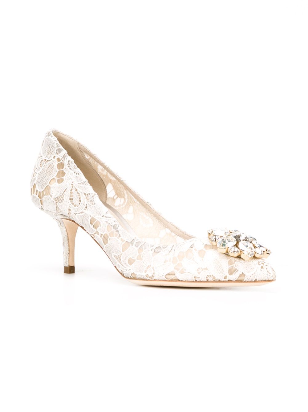 Dolce & Gabbana With Heel Light Grey Cotton