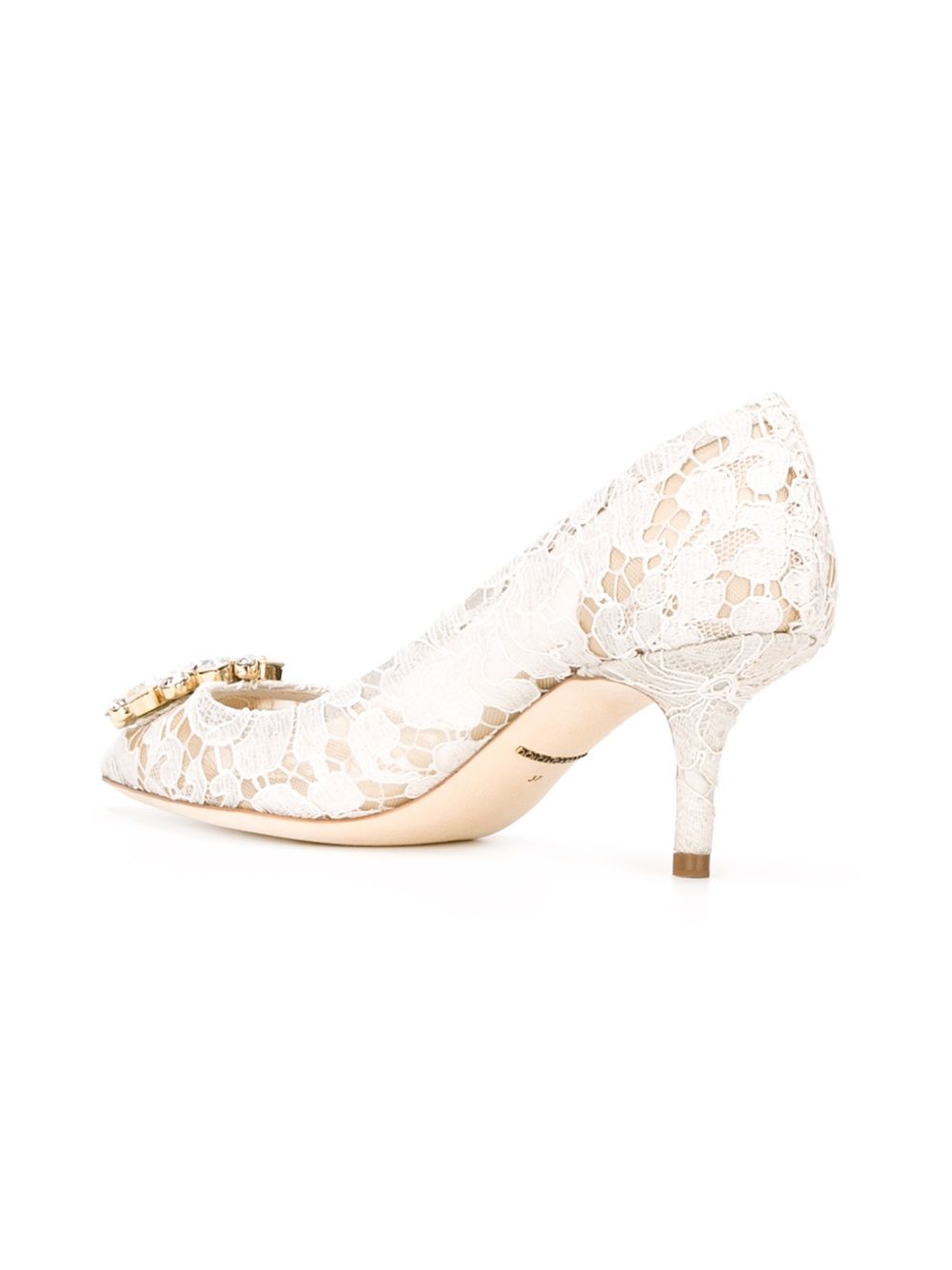 Dolce & Gabbana With Heel Light Grey Cotton