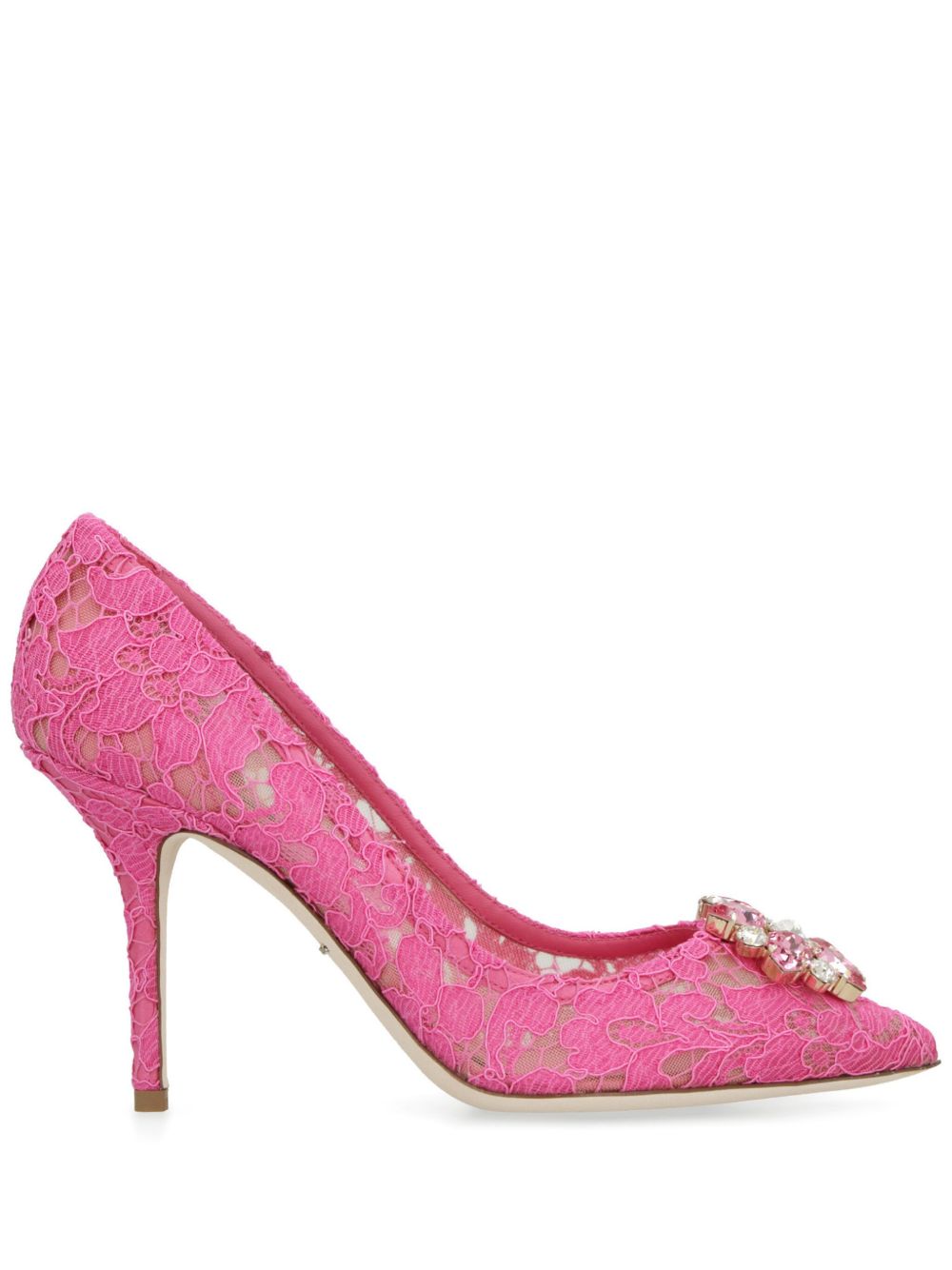 Dolce & Gabbana With Heel Fuchsia Silk
