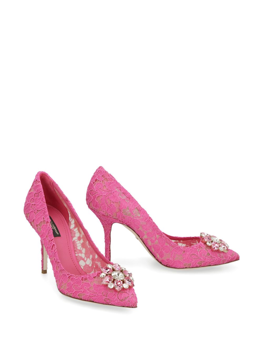 Dolce & Gabbana With Heel Fuchsia Silk