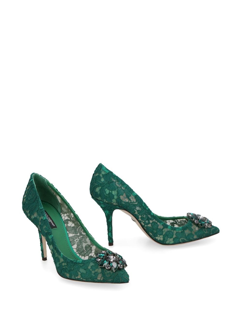 Dolce & Gabbana With Heel Verde Scuro Cotton