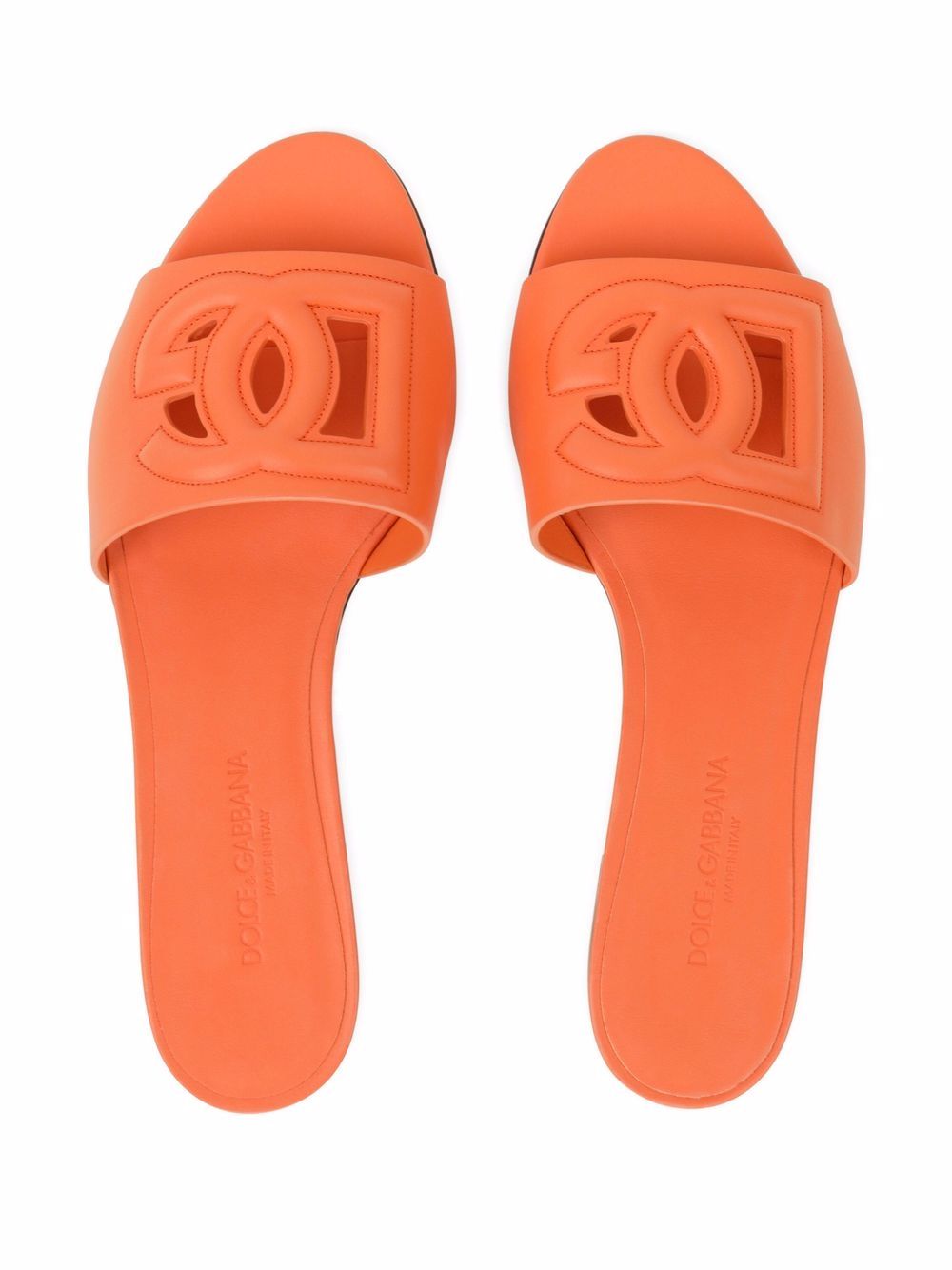 Dolce & Gabbana Sandals Orange Outer: Calf Leather