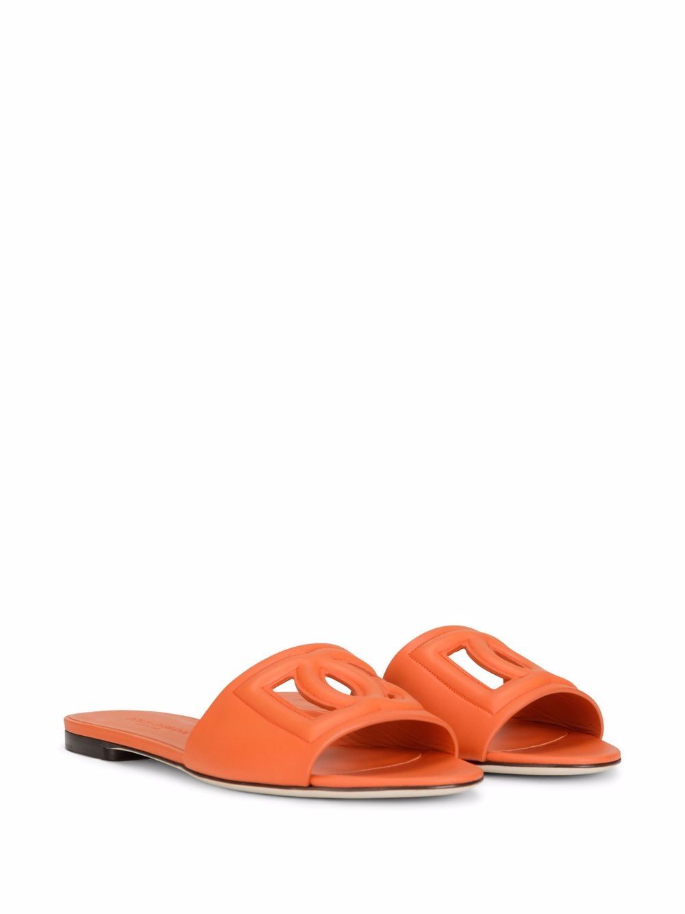 Dolce & Gabbana Sandals Orange Outer: Calf Leather