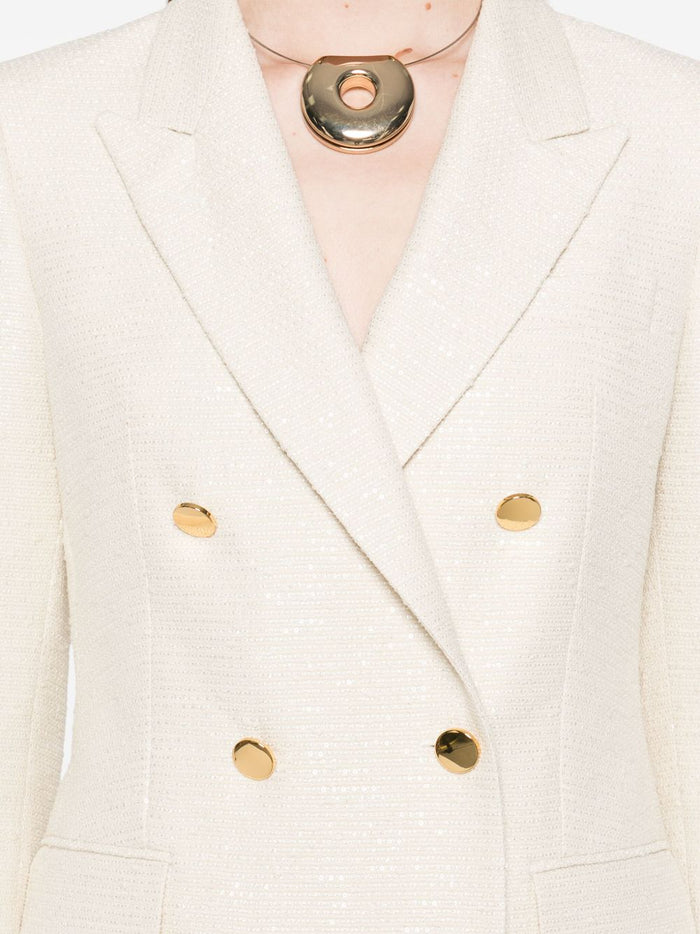 Tagliatore Jackets Ivory Outer: Cotton