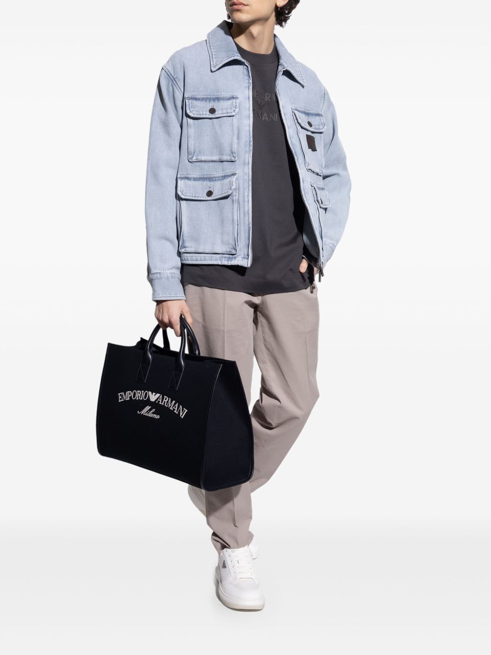 Emporio Armani Sneakers Bianco Outer: Polyester