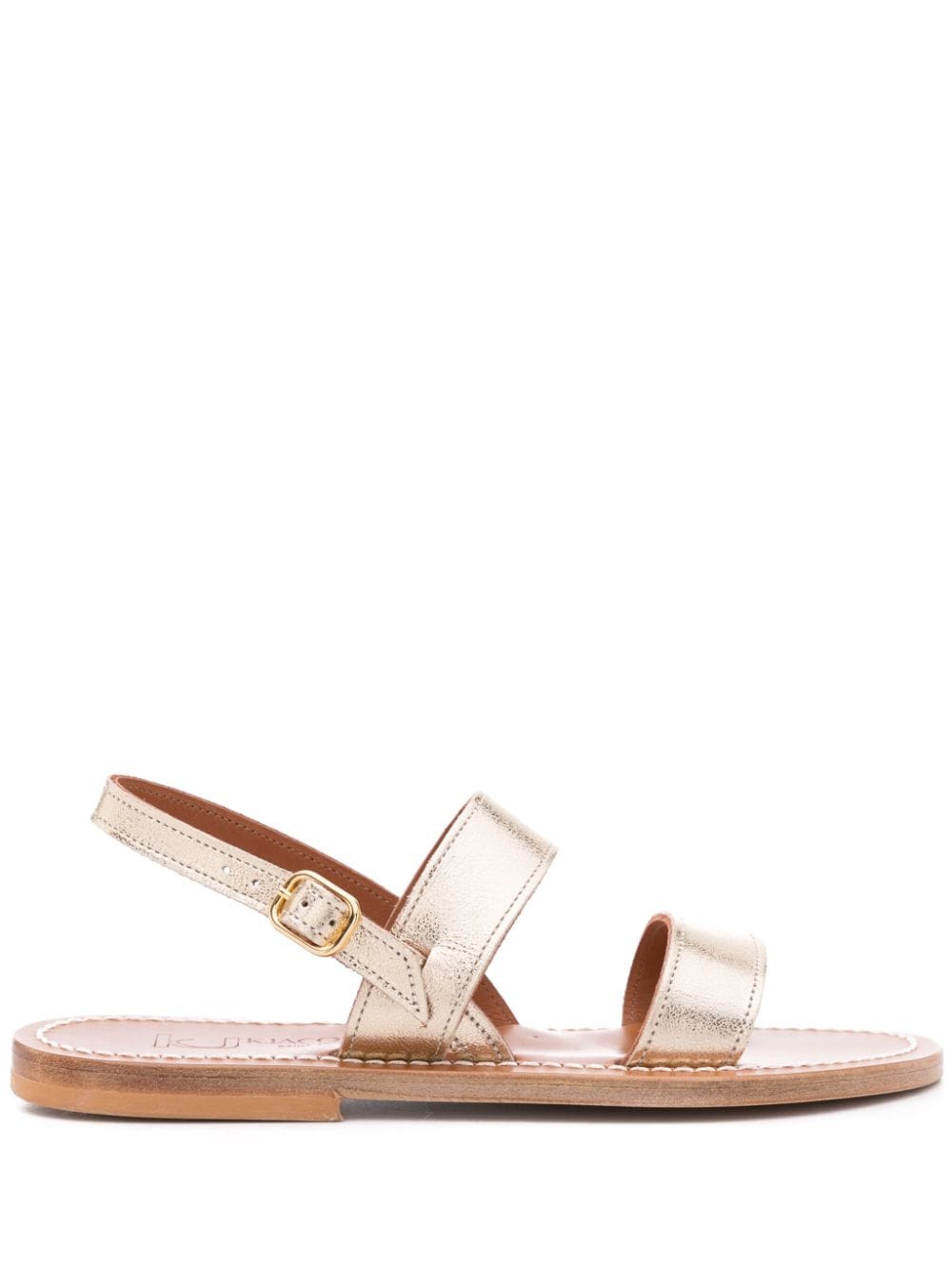 K Jacques St Tropez Sandals Golden Lining: Calf Leather