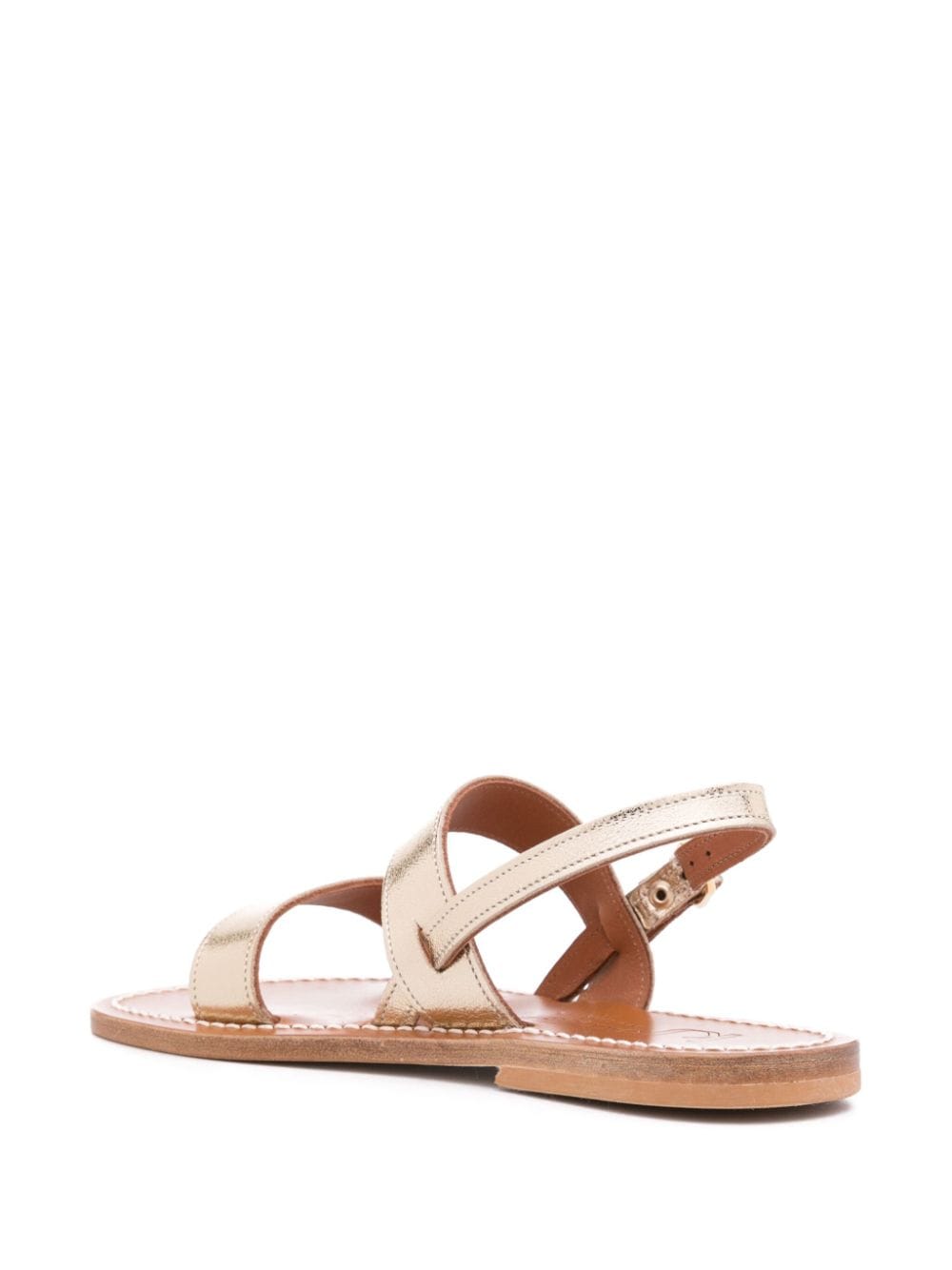 K Jacques St Tropez Sandals Golden Lining: Calf Leather