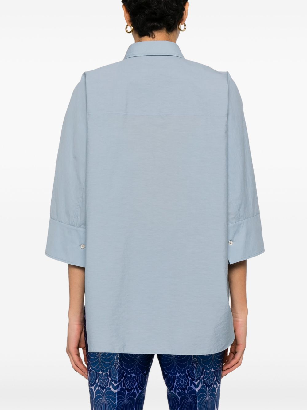 Brunello Cucinelli Shirts Grigio Cotton Polyamide