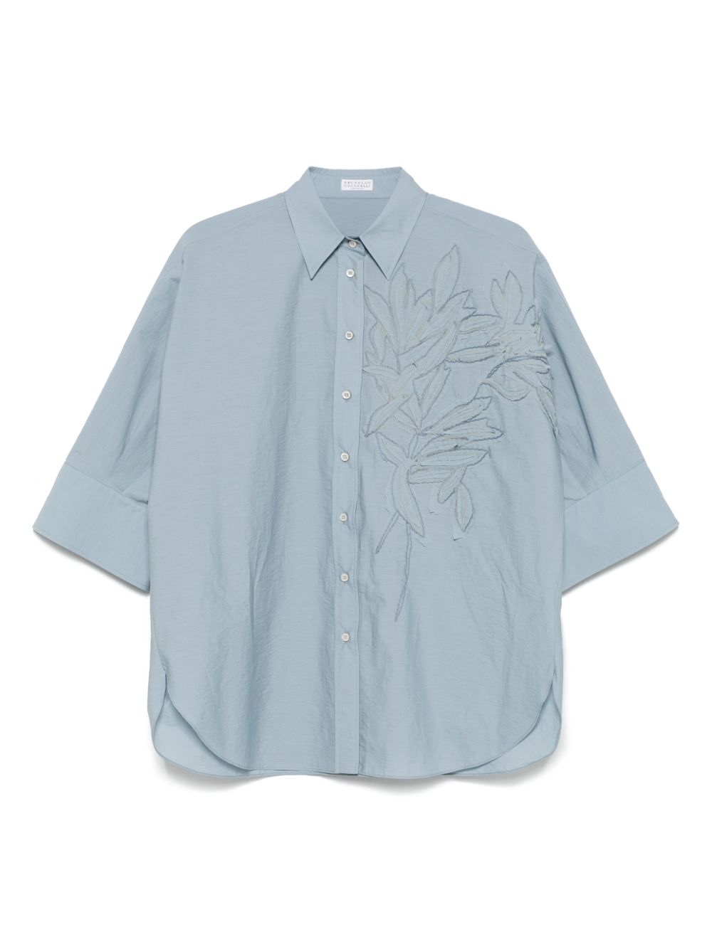 Brunello Cucinelli Shirts Grigio Cotton Polyamide
