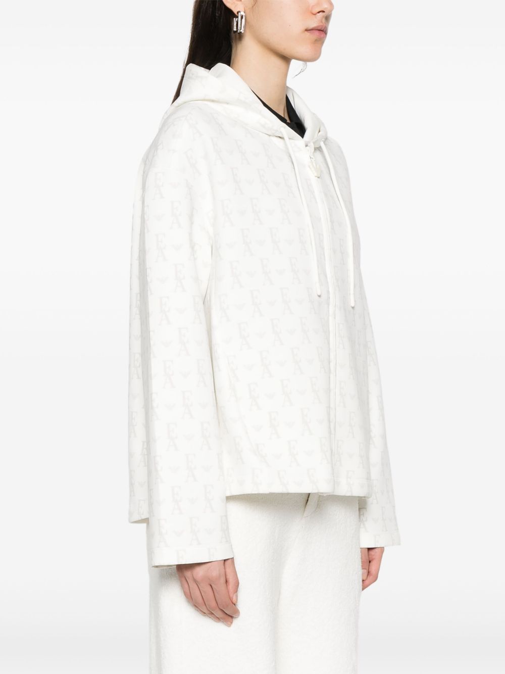 Emporio Armani Sweaters Bianco Cotton Polyester Elastane
