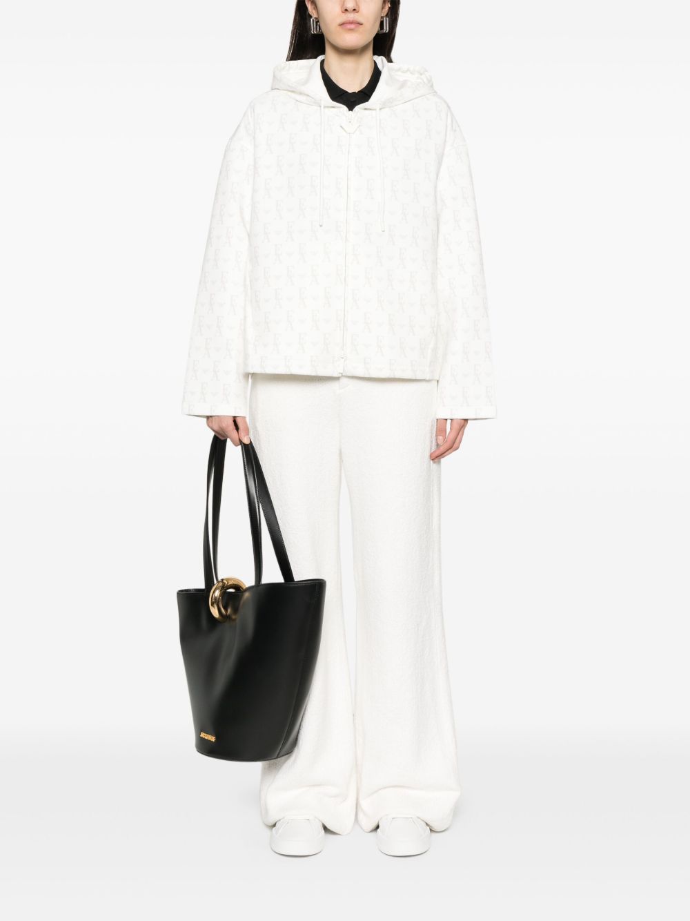Emporio Armani Sweaters Bianco Cotton Polyester Elastane