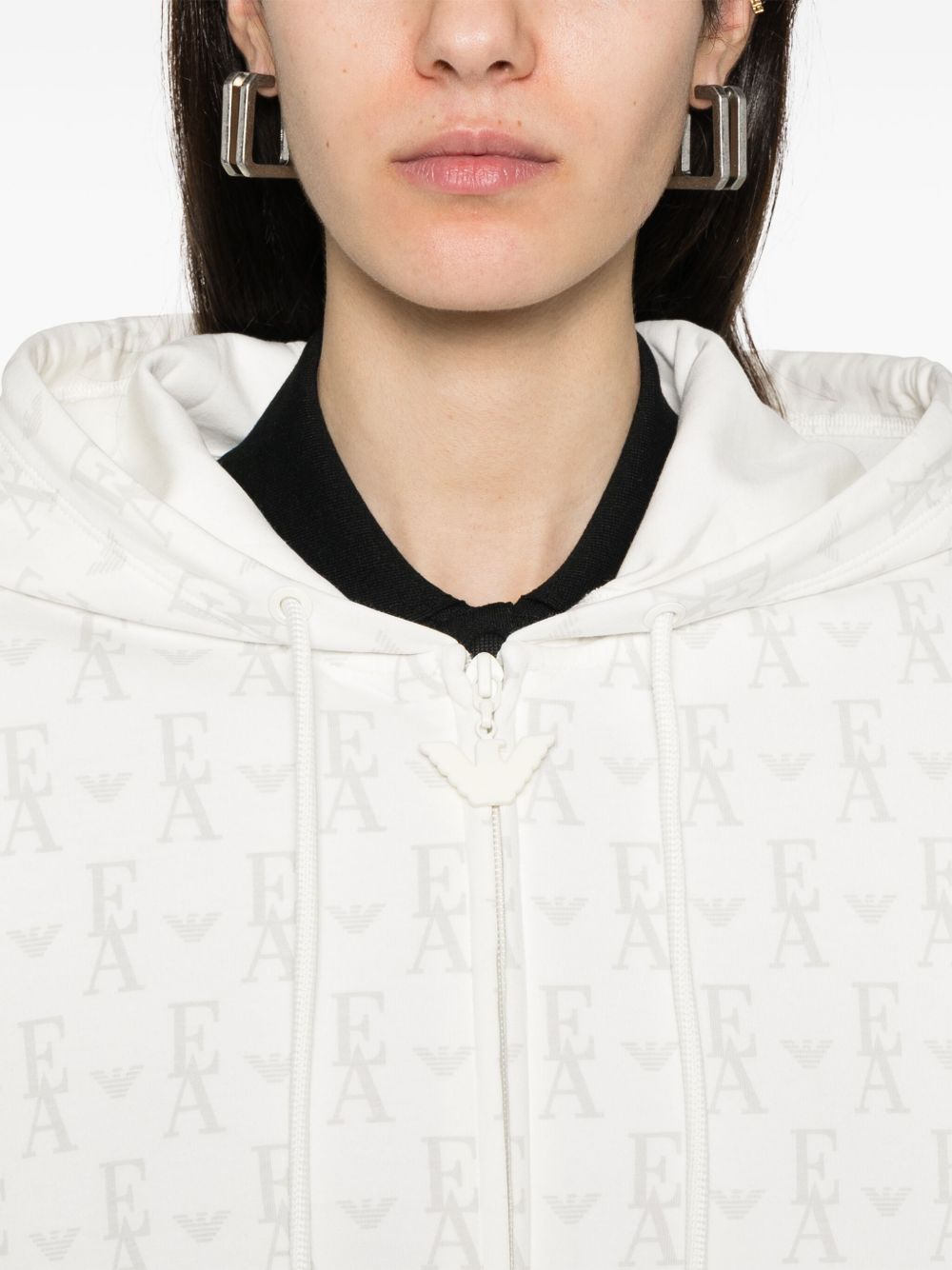 Emporio Armani Sweaters Bianco Cotton Polyester Elastane