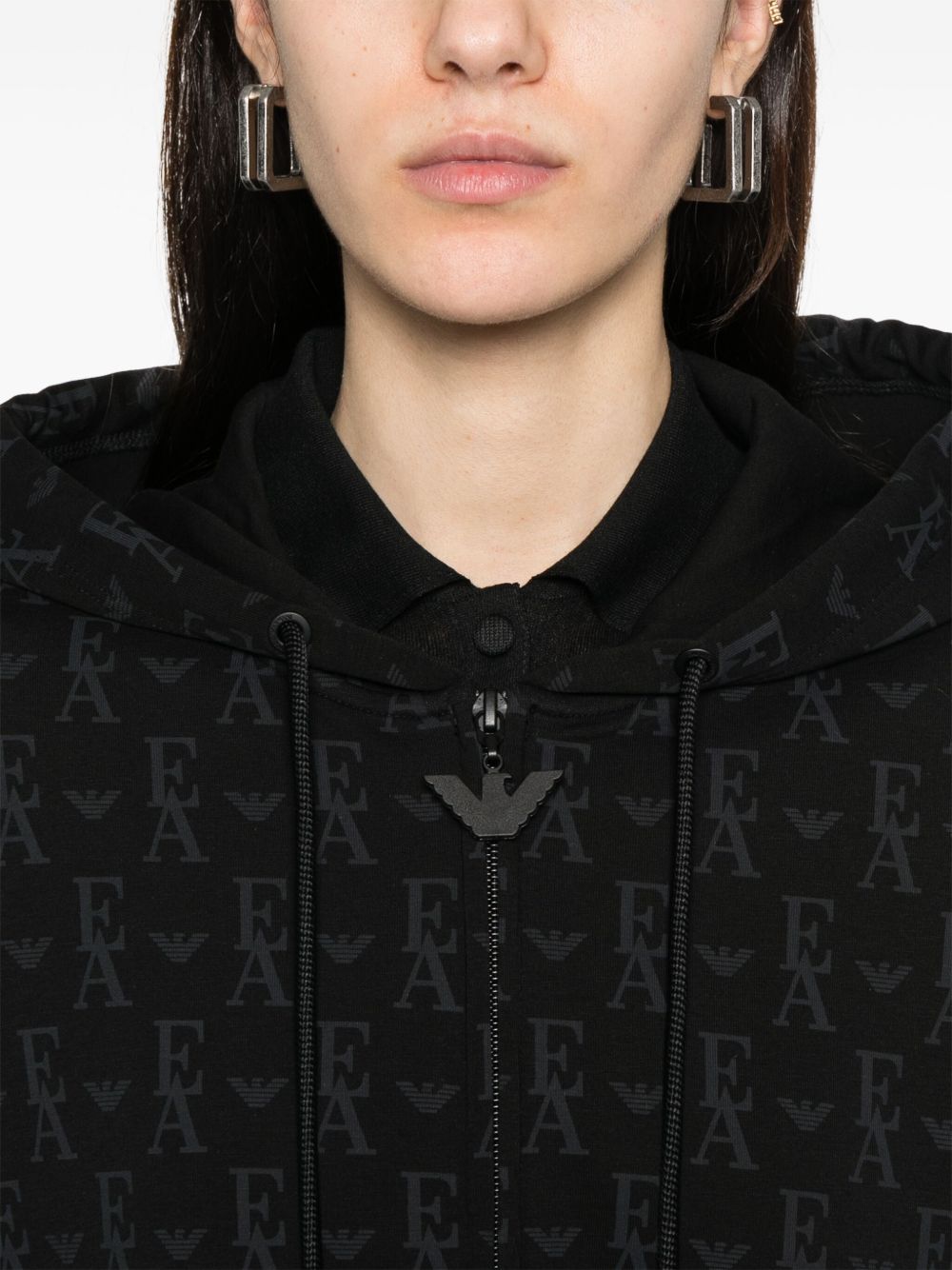 Emporio Armani Sweaters Nero Cotton Polyester Elastane