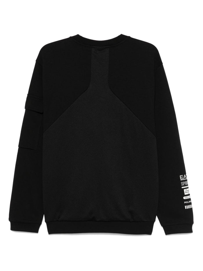 Ea7 Sweaters Nero Outer: Cotton