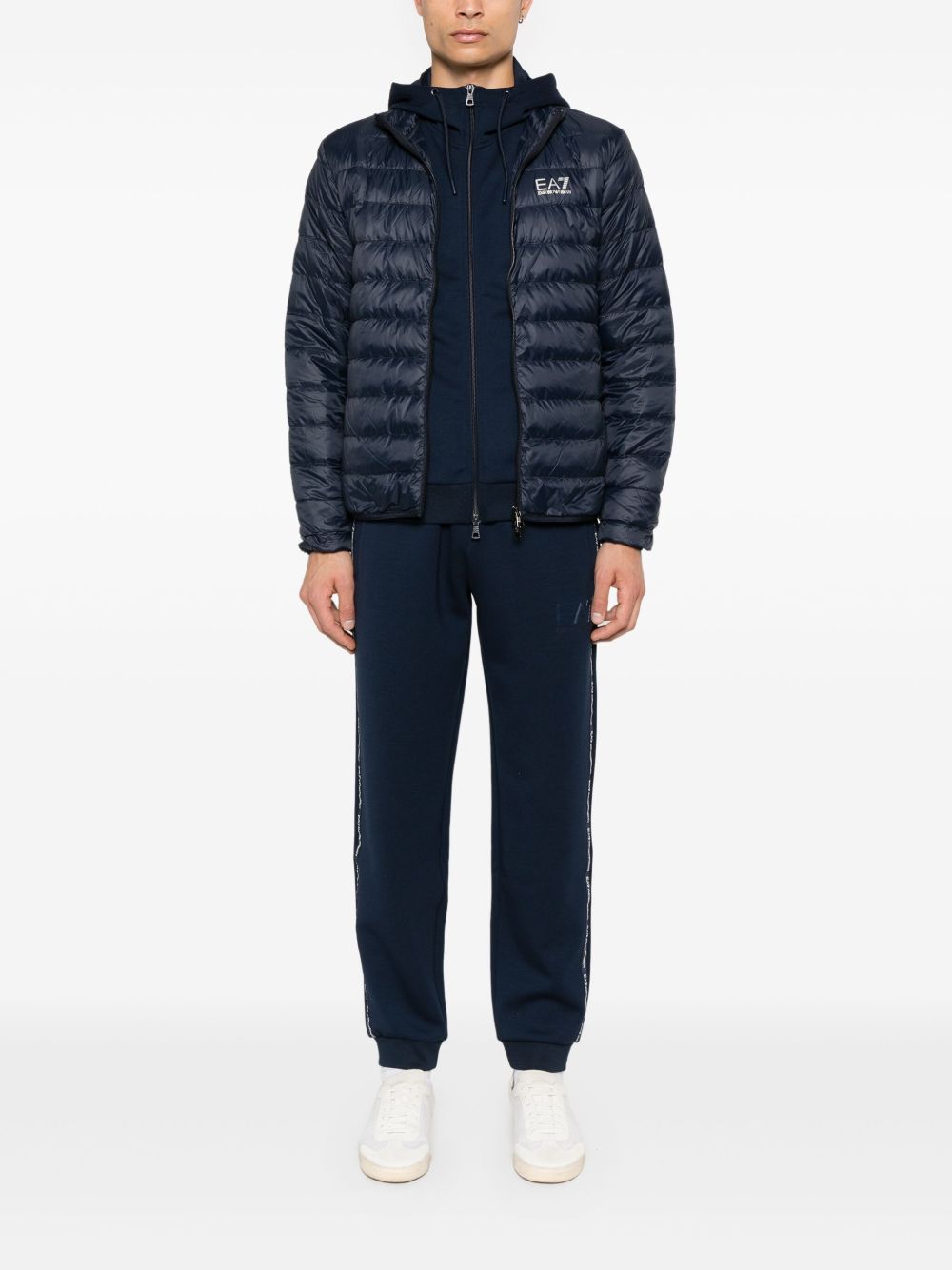 Ea7 Coats Blu Lining: Polyamide